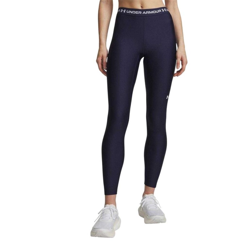 Under Armour Womens/Ladies HeatGear Leggings / Mid Navy/White